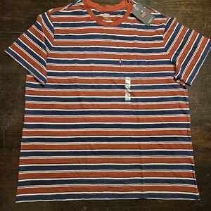 Levi's Red and Blue Striped Tee